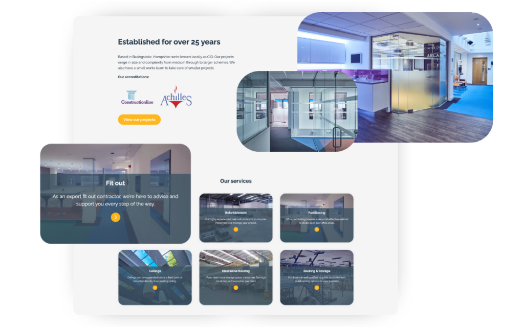 Corporate Interiors Bespoke Website Design